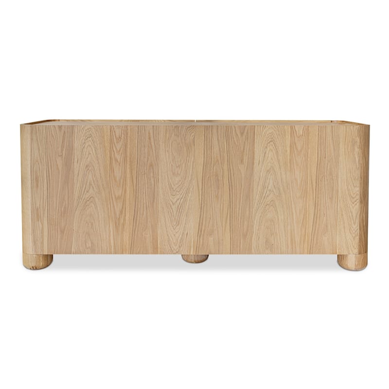 NADAAL STUDIOS Virel Dresser, Six Soft-Close Drawers with Lip Detailing and Solid Oak Frame, Natural