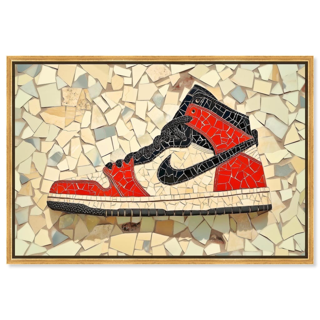 Mosaic Sneaker Canvas by Art Remedy