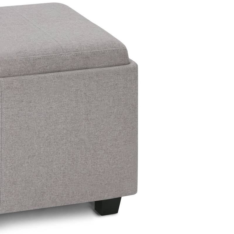 Modern Storage Ottoman for Living Room - Gray
