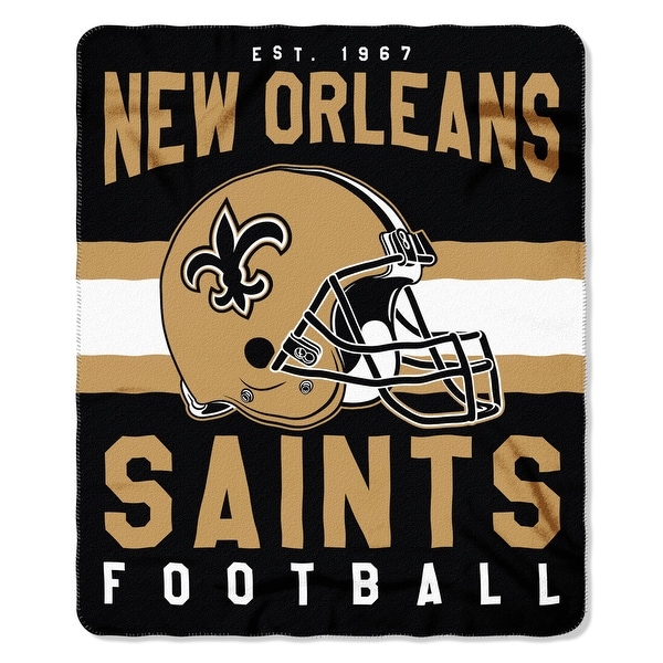The Northwest Company New Orleans Saints Fleece Throw , Gold. Opens flyout.
