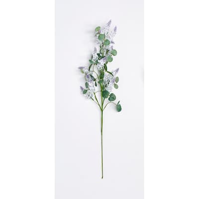 24" Lilac Spray, White, Set of 3 - 24