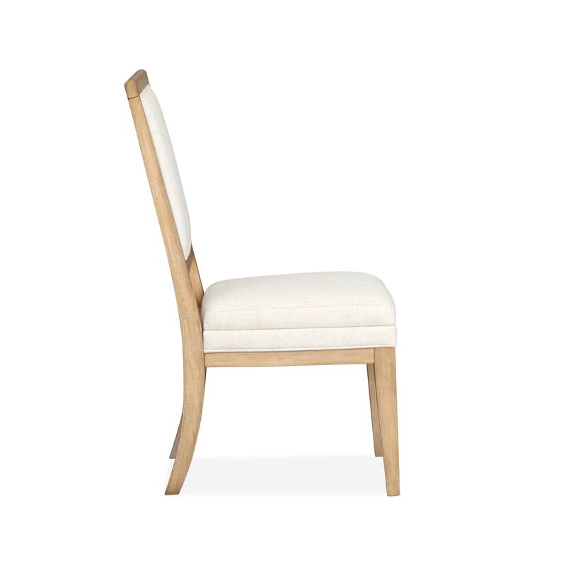 Magnussen Home Coventry Honey Maple Upholstered Side Chair Two Pack - 20''W x 23.63''D x 37.88''H