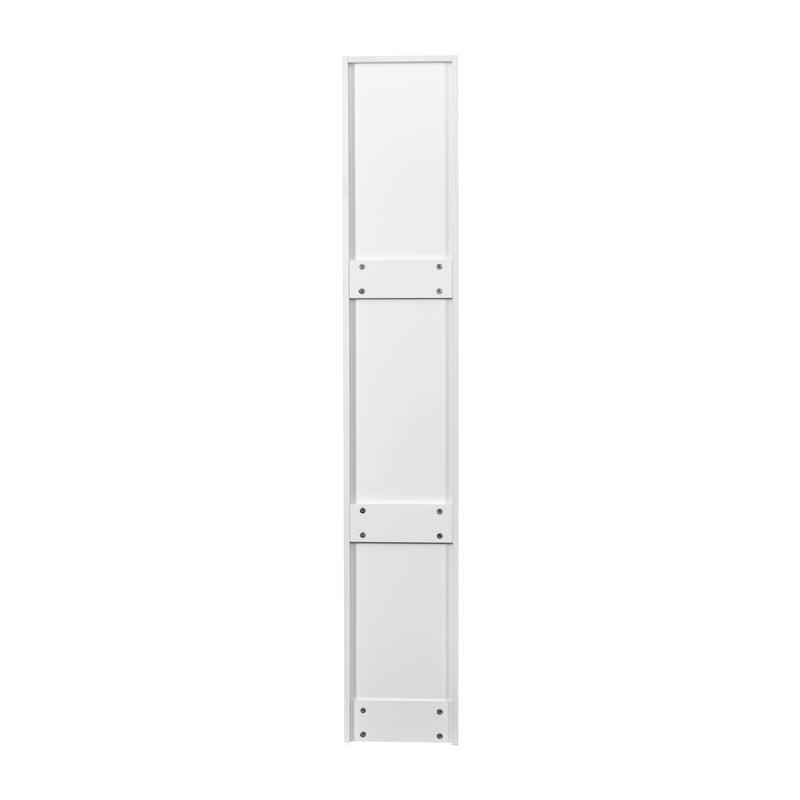Roomfitters Slim Rolling Storage Cart, 6-Tier Narrow Kitchen Cabinet with Handle and Wheels, White
