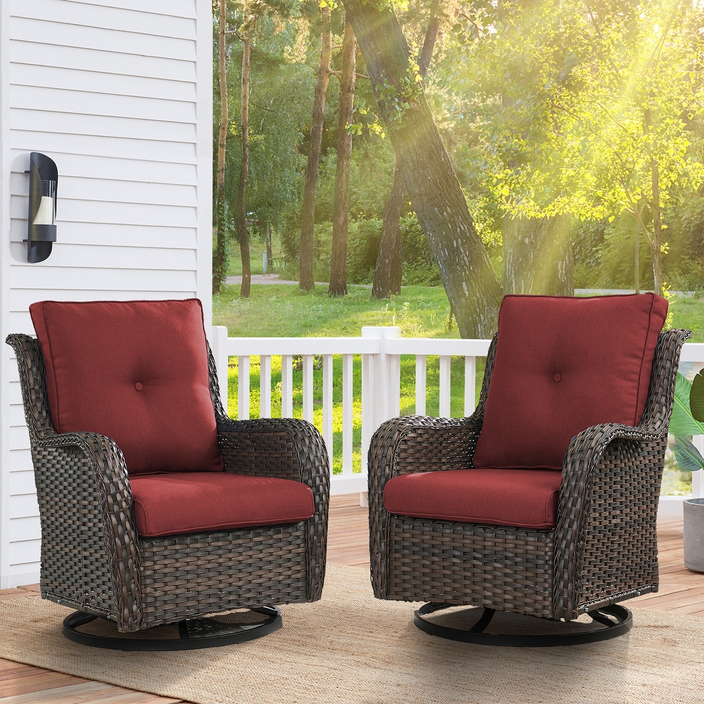 Outdoor wicker glider sale