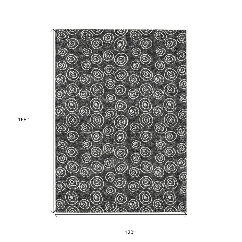 HomeRoots Geometric Transitional Rectangle Outdoor Rug