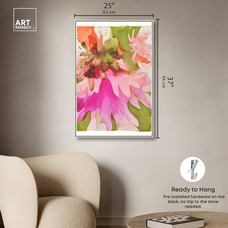 Vibrant Fluidity Floral I Canvas by Art Remedy