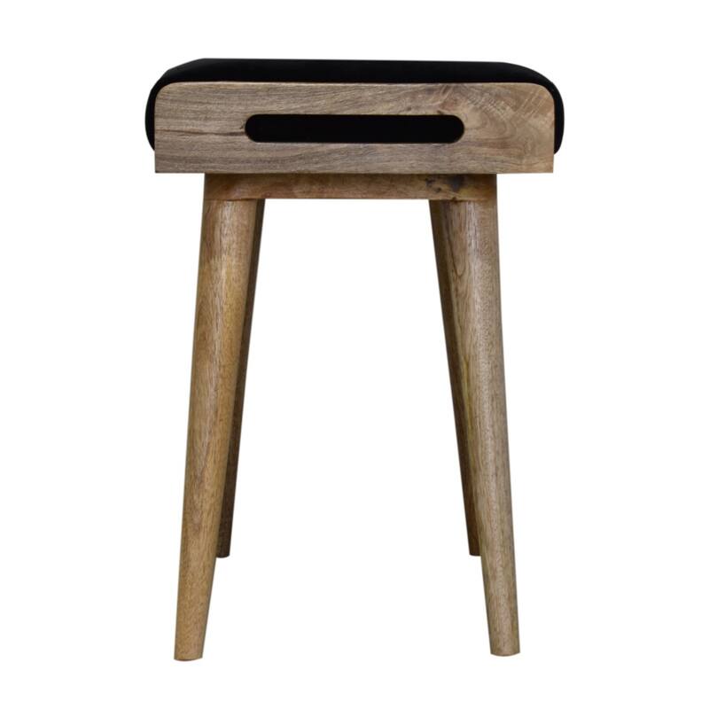 Stylish and Minimalist Velvet Footstool Easy to assemble