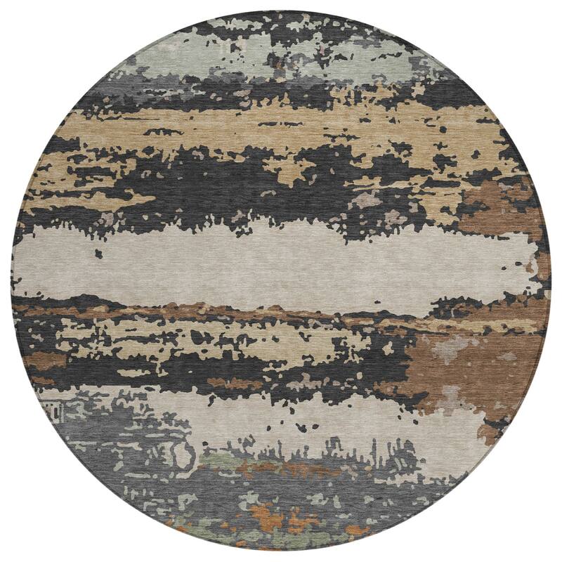 Machine Washable Indoor/ Outdoor Modern Buena Chantille Rug