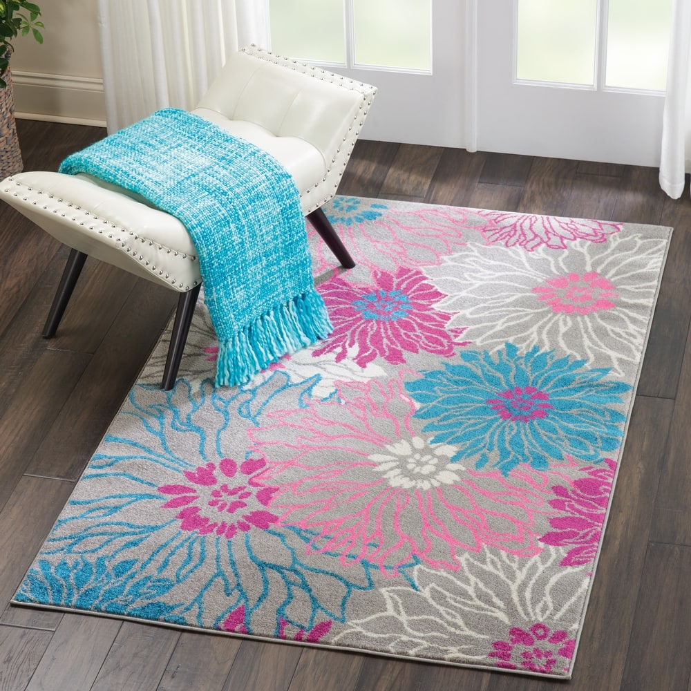 Nourison Passion Abstract Modern Floral Area Rug