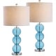 preview thumbnail 40 of 63, JONATHAN Y Ella 27" Glass Triple-Sphere LED Table Lamp, Mercury Silver/Chrome (Set of 2)