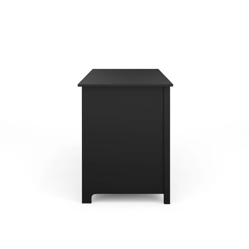 Martha Stewart Shaker Style Wood Home Office Desk with Storage Cabinet and 2 Drawers