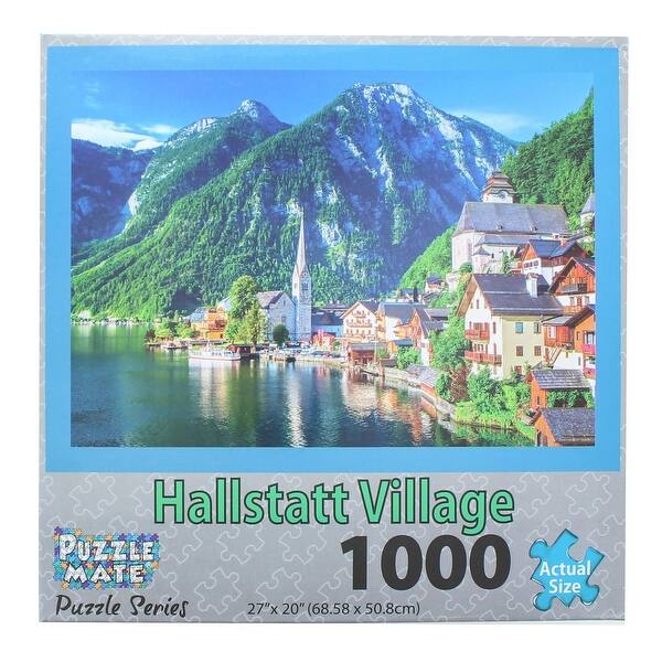 slide 2 of 4, Halstatt Lake 1000 Piece Jigsaw Puzzle