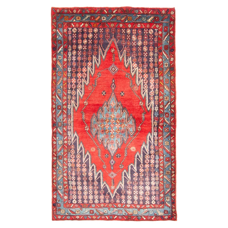 ECARPETGALLERY Hand-knotted Anadol Red Wool Rug - 4'7 x 8'2