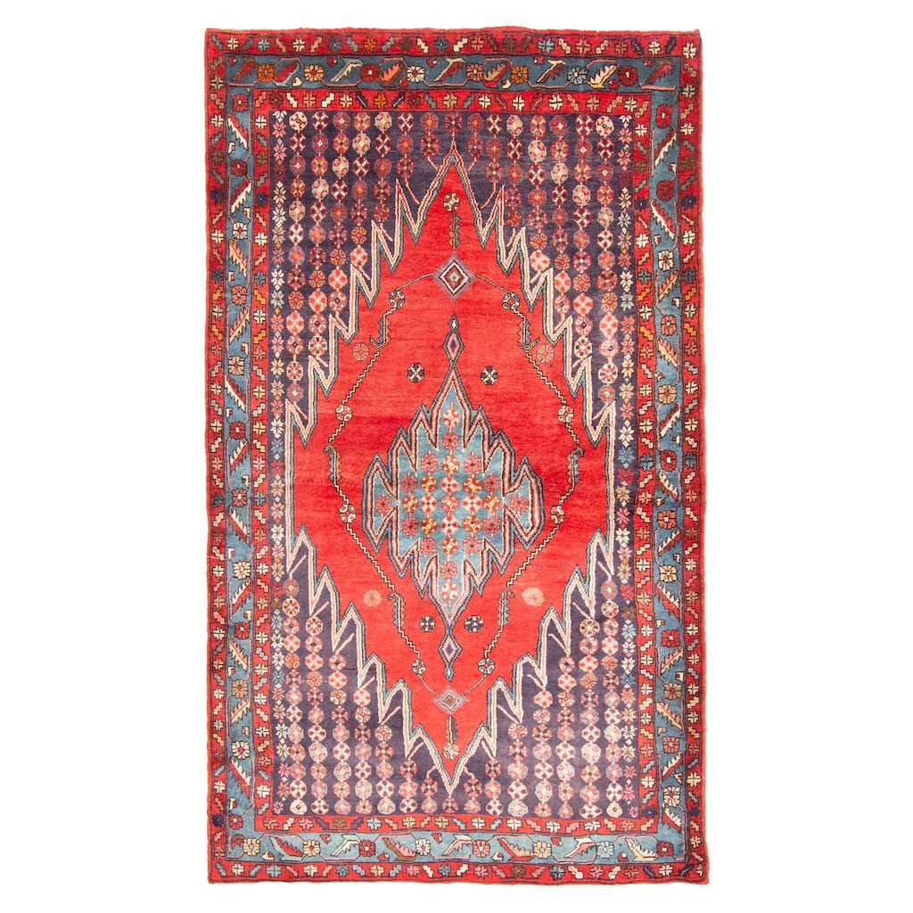 ECARPETGALLERY Hand-knotted Anadol Red Wool Rug - 4'7 x 8'2