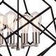 preview thumbnail 5 of 8, Rad 4 Light Mid-Century Modern Geometric Cage Bulb Pendant