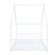 preview thumbnail 5 of 9, 2 Size White Metal House Bed with Metal Frame Playhouse Design for Kids