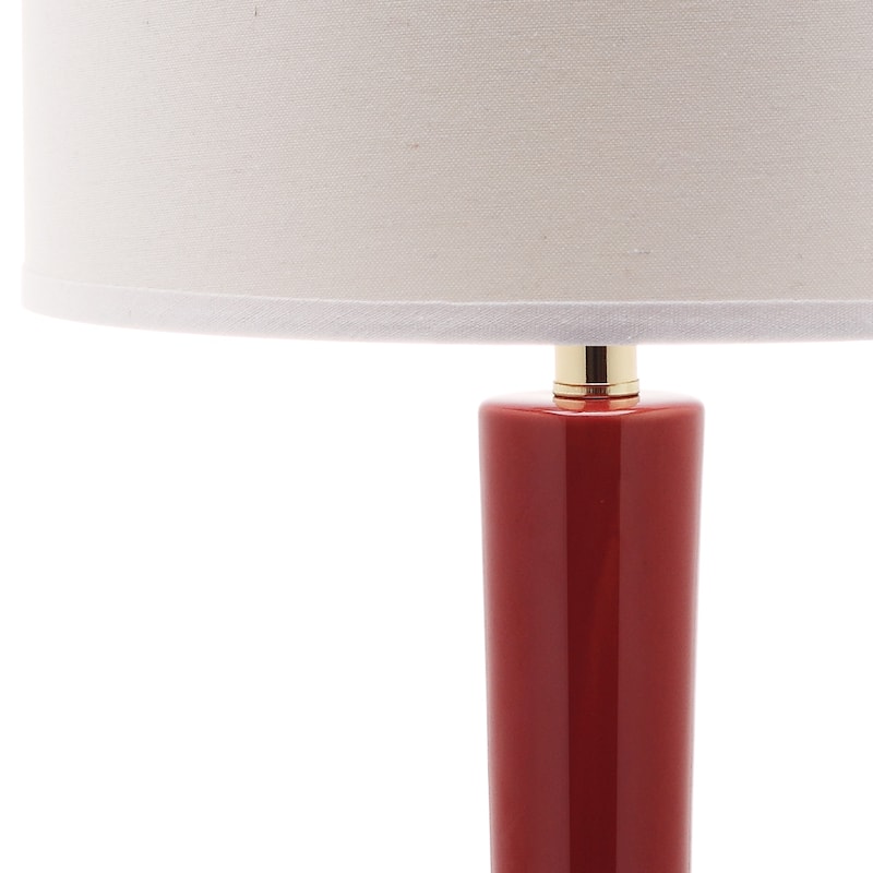 SAFAVIEH Lighting Brigid 31-inch Long Neck Ceramic White Table Lamp (Set of 2) - 14"x14"x30.5" - 14Wx14Dx31H