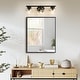 preview thumbnail 2 of 10, Rella Modern Farmhouse Black Gold Bathroom Vanity Light Orb Glass Dimmable Wall Sconces for Powder Room