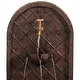 preview thumbnail 3 of 7, Sunnydaze Messina Hanging Outdoor Wall Water Fountain with Iron Finish - 26-Inch - Bronze