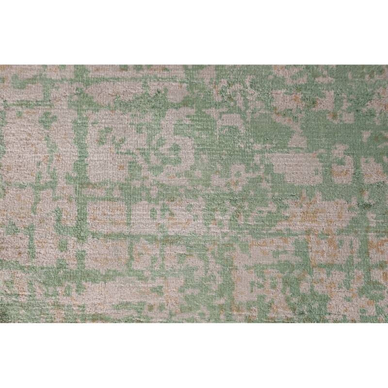 Contemporary Abstract Indian Area Rug Handmade Wool Carpet - 5'7"x 7'10"