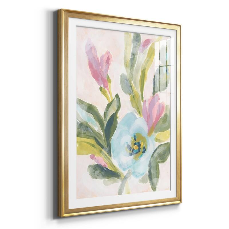 Floral Breeze Fresco II Premium Framed Print - Ready to Hang
