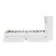preview thumbnail 12 of 14, Twin Size Storage Platform Bed Frame with 4-Shelves & 2-Drawers, White Finish Kids Bed Frame with LED Light and Silent Slats