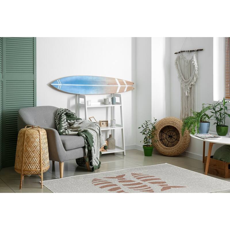 Puzzle Fish Nautical Chenille Rug