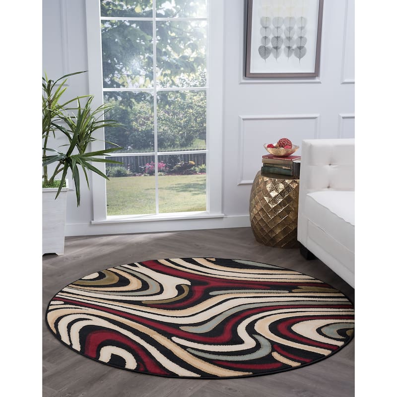 Lagoon Modern & Contemporary Abstract Indoor Area Rug