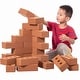 preview thumbnail 9 of 12, ShpilMaster EVA Foam Red Brick Blocks for Sensory Stacking, Hands-On Play & Displays
