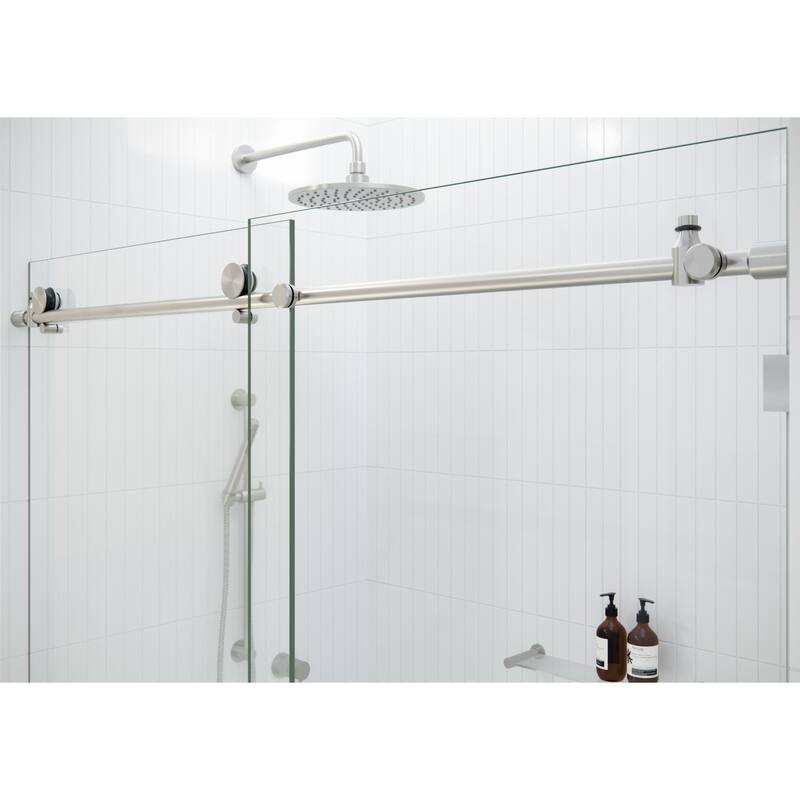Glass Warehouse 68 in. - 72 in. x 78 in. Frameless Sliding Shower Door