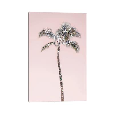 iCanvas "Glitter Palm Tree" by Ruby and B Canvas Print