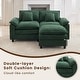 preview thumbnail 85 of 109, Modular Cloud Chenille Sectional Sofa with Ottomans, Deep Seat Convertible L-Shaped or U-Shaped Couch