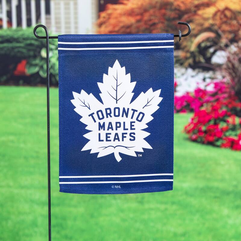 Embossed Suede Flag, Garden Size, Toronto Maple Leafs