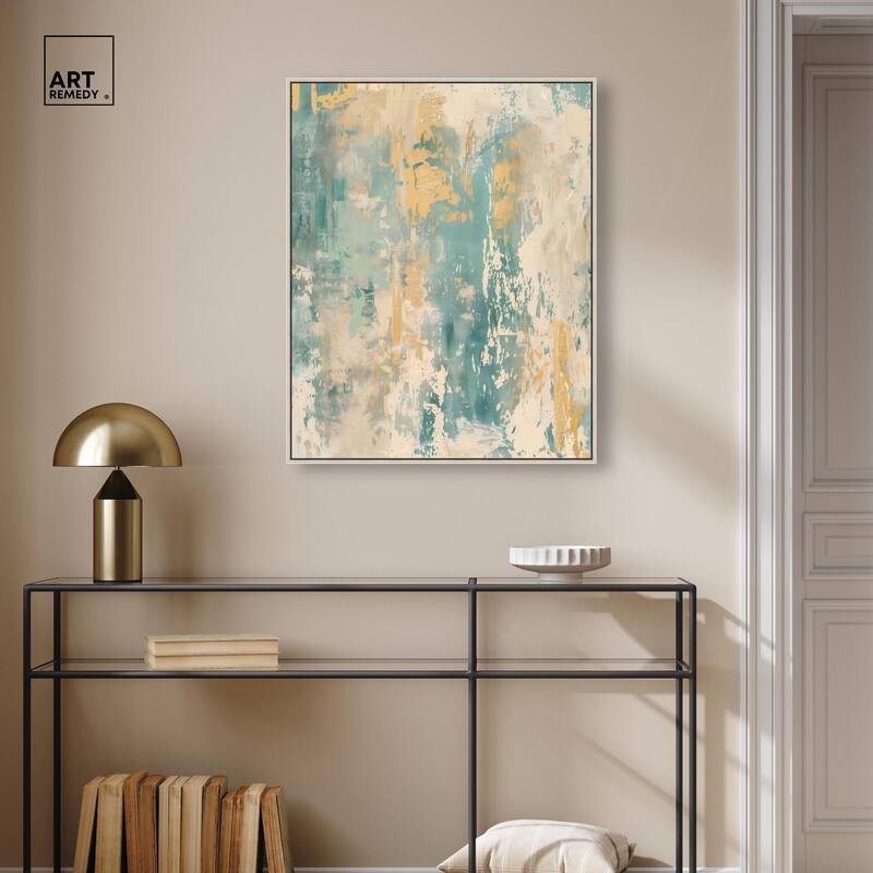 Minted Ivory I Canvas by Art Remedy