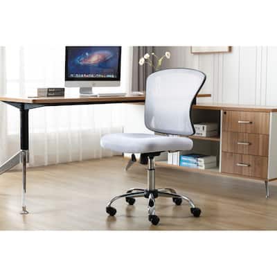 Porthos Home Cody Armless Office Chair, Mesh Back, Adjustable Height