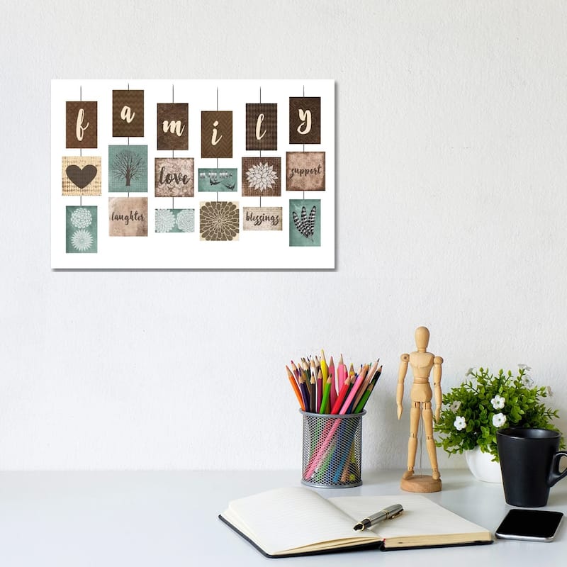 iCanvas "Family" by Erin Clark Canvas Print - 8x12x0.75