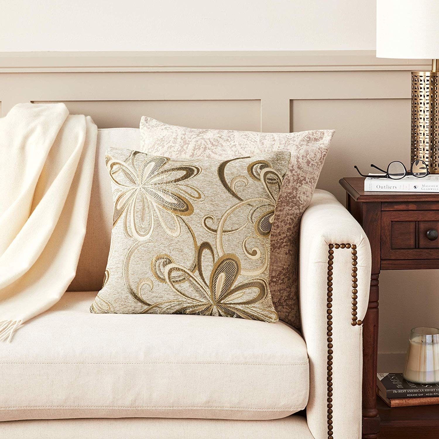 Vintage chenille throw pillows online