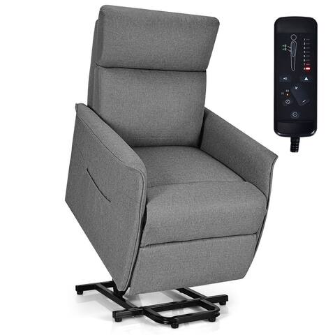 Costway Electric Power Lift Massage Chair Recliner Sofa Fabric Padded