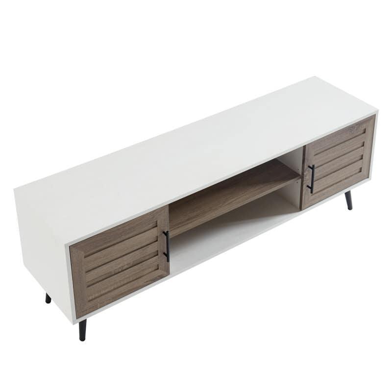 Mid-Century Modern TV Stand For TVs Up To 70" Entertainment Center Media Console - 20.5'' H X 59'' W X 15.5'' D
