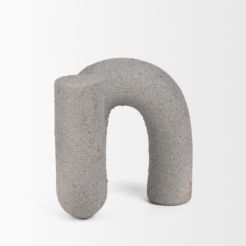 Kailas Resin Textured Sandstone / Gray Decorative Object