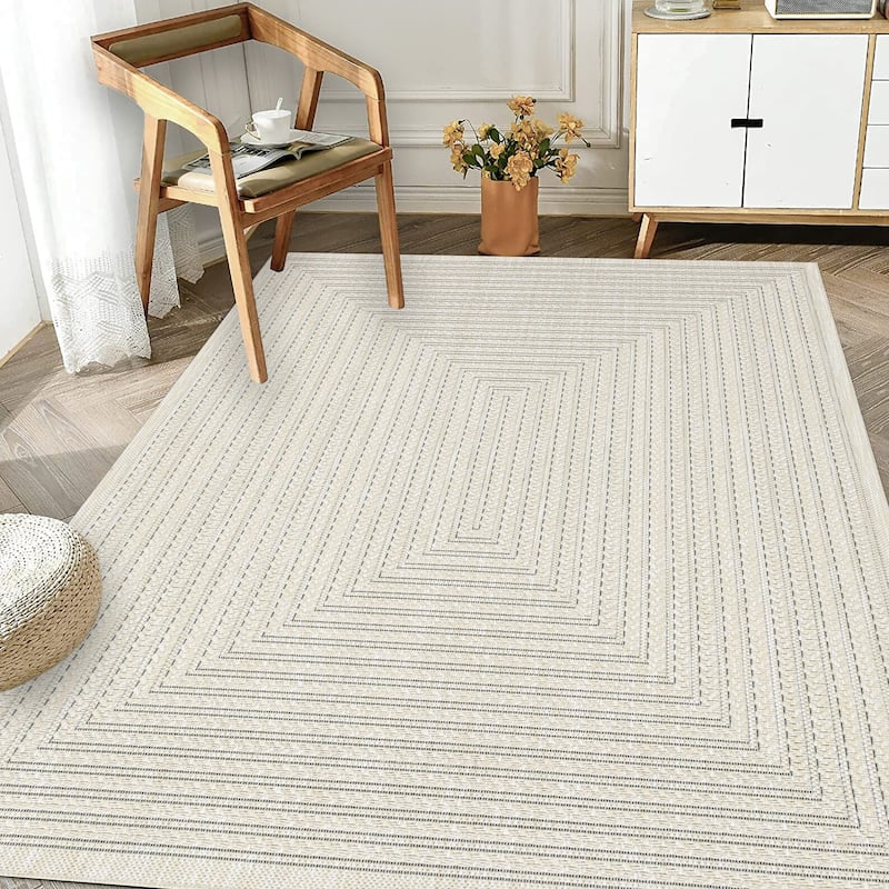 Machine Washable, Weather and UV Resistant Viola Design 4 color Option-Natural & Black & Red & Ivory