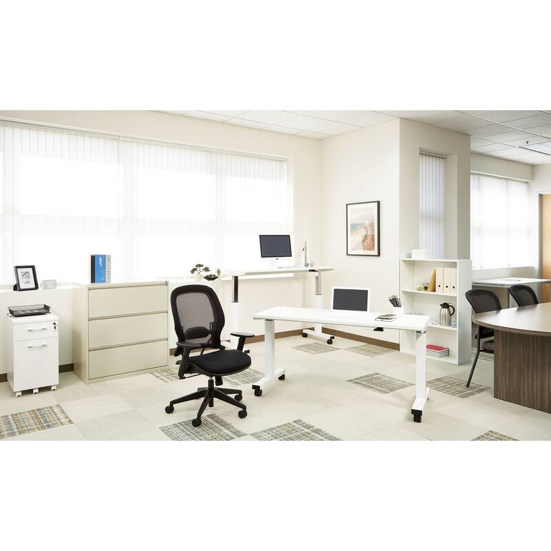 AirGrid Back and Mesh Seat Office Chair - Black