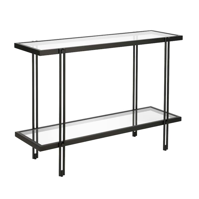 Inez Steel and Glass Console Table