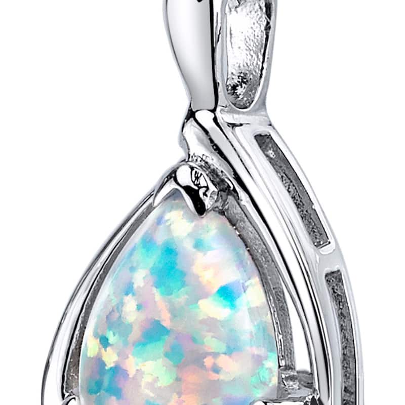 1.5 ct Opal Pendant in Sterling Silver