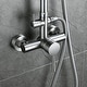 preview thumbnail 59 of 58, Outdoor 10 Inch Round Rain Shower Set with Handheld Shower (Adjustable Slider)