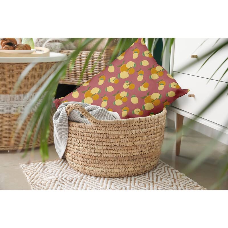 Oranges and Lemons Decorative Throw Pillow