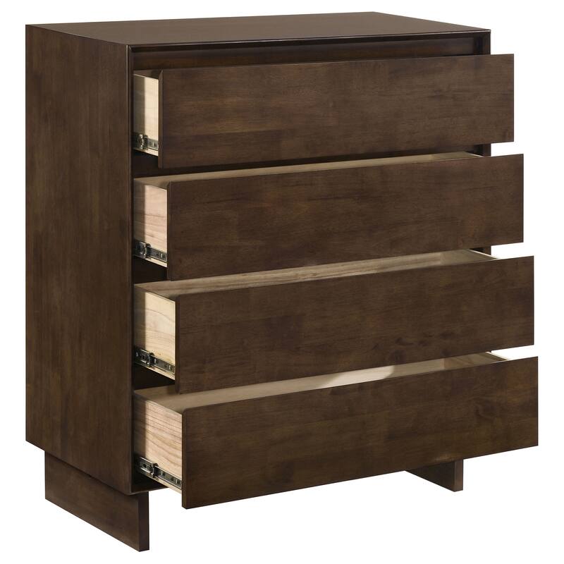 Hemlock Warm Brown 4-drawer Chest of Drawers
