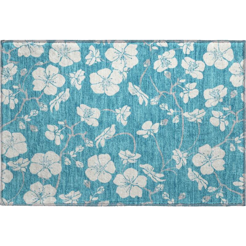 Premium Washable Super Soft Modern Floral Mayfield Rug