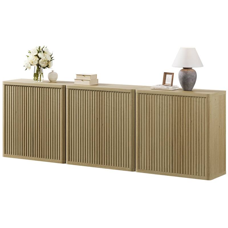3 Multifunctional and Practical Rounded-Corner Side Cabinets