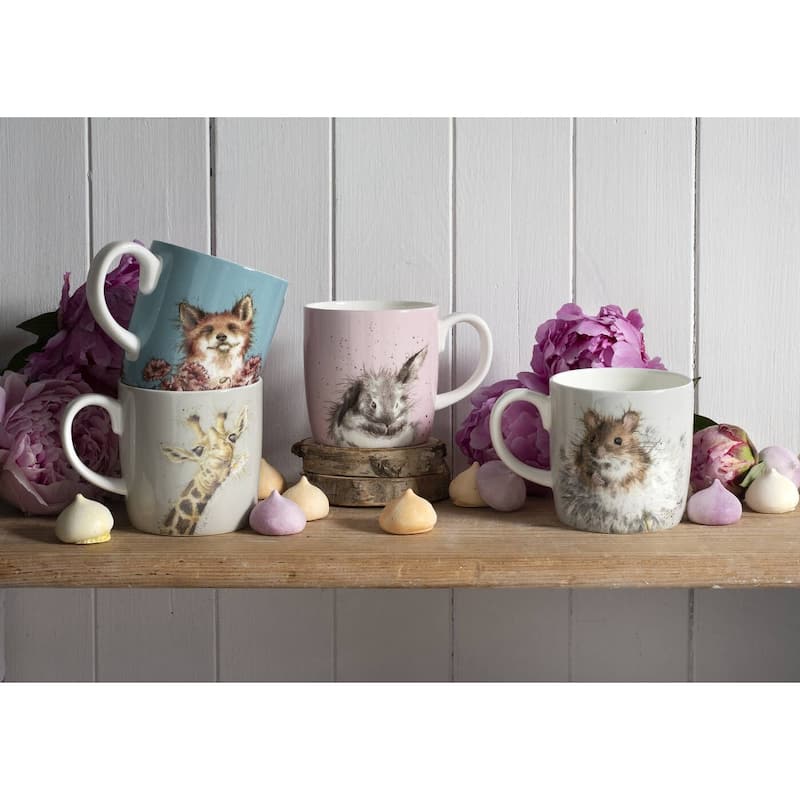 Royal Worcester Wrendale Design Mug Cats or Mouse Design